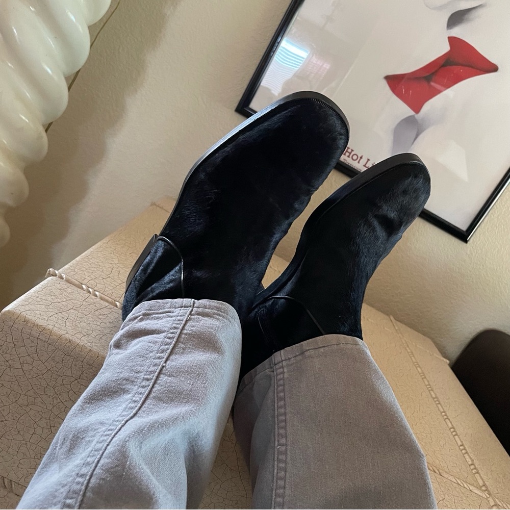 VTG 🇮🇹 WARREN EDWARDS Calf Hair Boots made in ITALY 🎩 - Picture 10 of 16